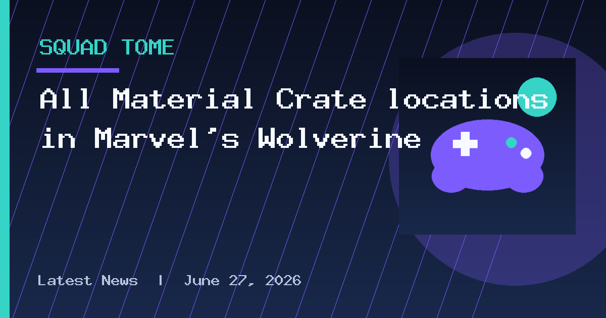 All Material Crate locations in Marvel's Wolverine