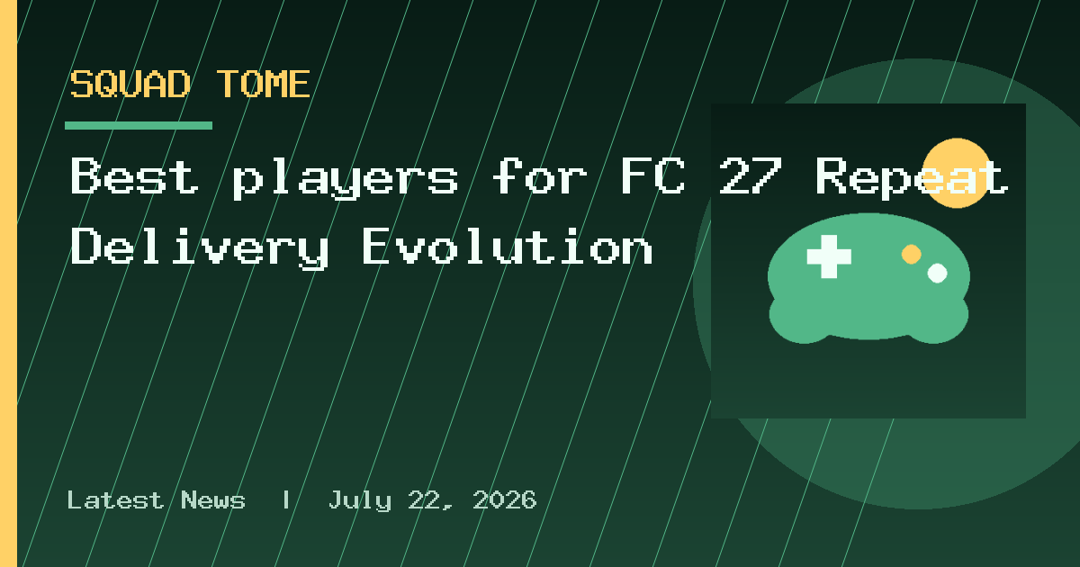 Best players for FC 27 Repeat Delivery Evolution