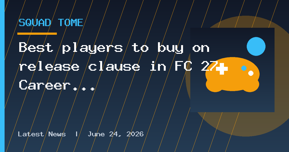 Best players to buy on release clause in FC 27 Career Mode