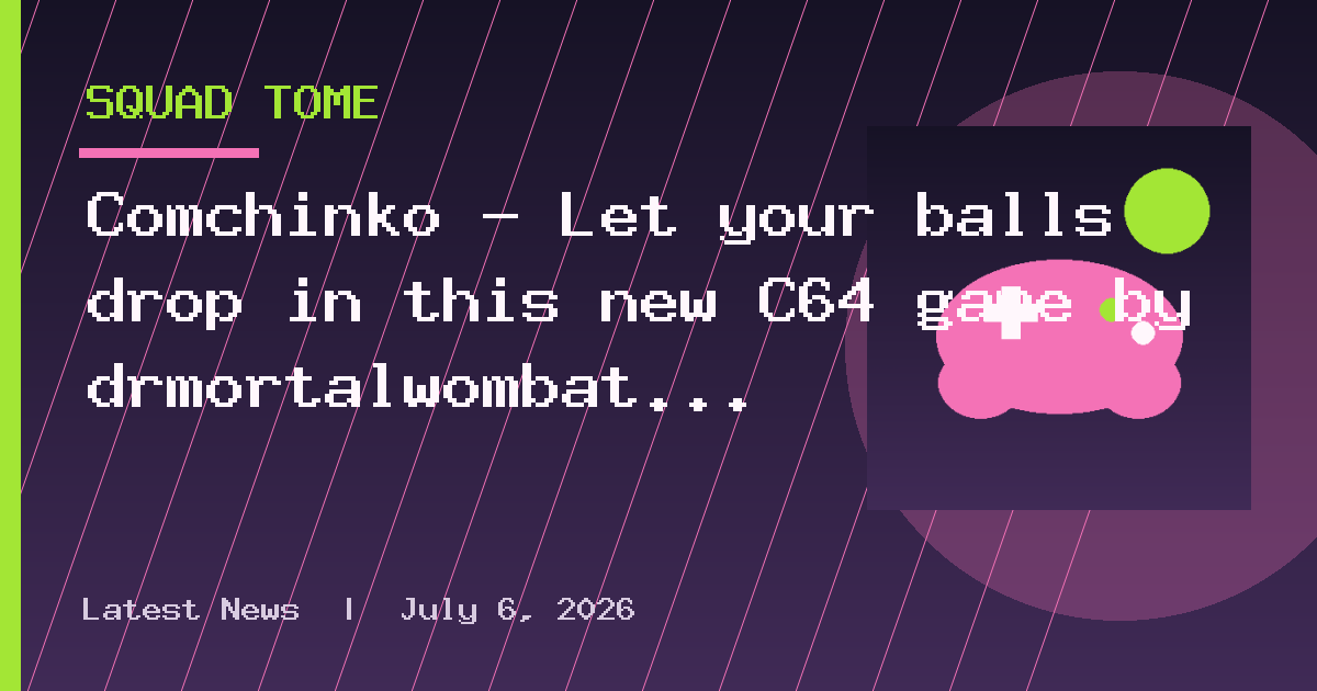 Comchinko - Let your balls drop in this new C64 game by drmortalwombat