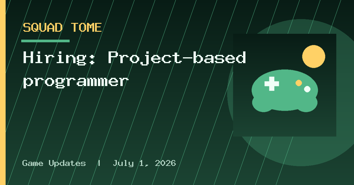 Hiring: Project-based programmer