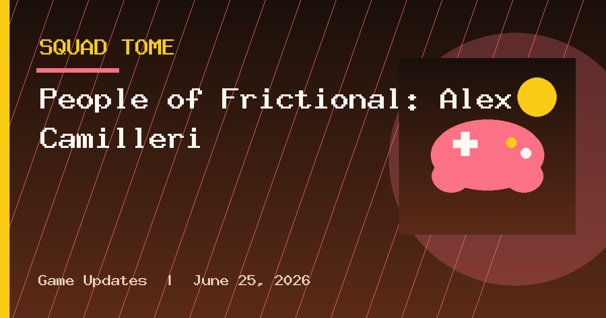 People of Frictional: Alex Camilleri