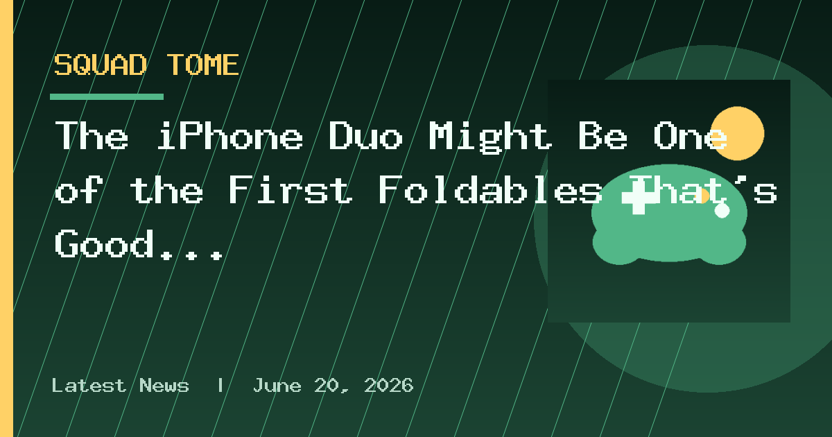 The iPhone Duo Might Be One of the First Foldables That's Good for Gaming
